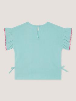 Monsoon Kids' Tina Sequin Toucan T-Shirt, Green - view 2, Green