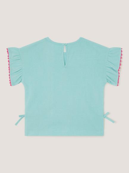 Monsoon Kids' Tina Sequin Toucan T-Shirt, Green - view 2, Green