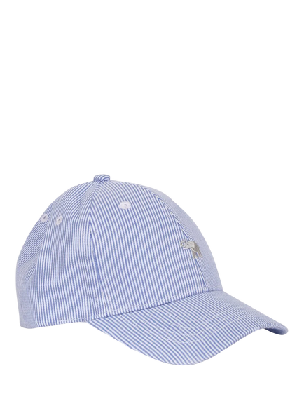 Trotters Kids' Stripe Baseball Cap, Blue