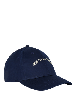 Trotters Kids' Charlie HCT Slogan Baseball Cap, Navy, Navy