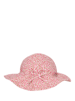 Trotters Kids' Liliana Cherry Print Hat, Red, Red