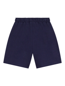 Petit Bateau Kids' Relaxed Drawstring Shorts, Navy - view 2, Navy