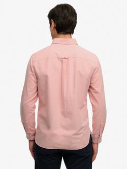 Superdry Cotton Regular Fit Oxford Shirt, Peach Amber Pink - view 2, Peach Amber Pink