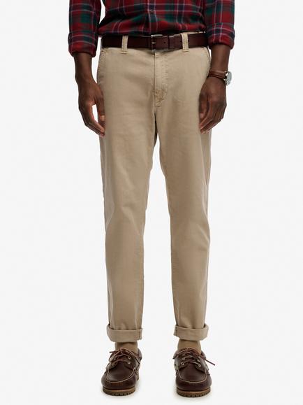 Superdry Utility Chino Trousers, Overcast Beige