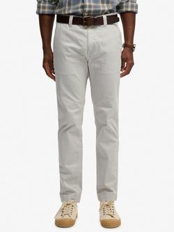 Superdry Utility Chino Trousers, Eclipse Navy, Silver City Grey