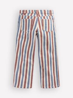 Mini Boden Kids' Relaxed Fit Straight Leg Jeans, Blue Red Stripe - view 2, Blue Red Stripe
