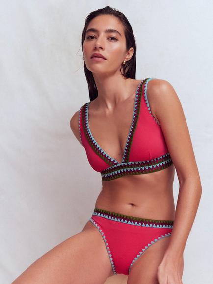 Boden Porto Bikini Top, Rosy, Rosy