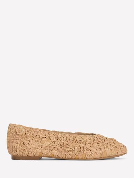 Boden High Cut Ballerina Pumps, Natural, Natural