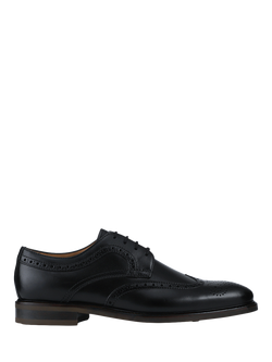 Jones Bootmaker Longwood Leather Brogues, Black Leather
