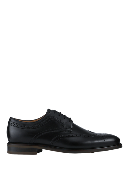 Jones Bootmaker Longwood Leather Brogues, Black Leather