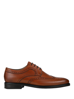 Jones Bootmaker Longwood Leather Brogues, Tan Leather