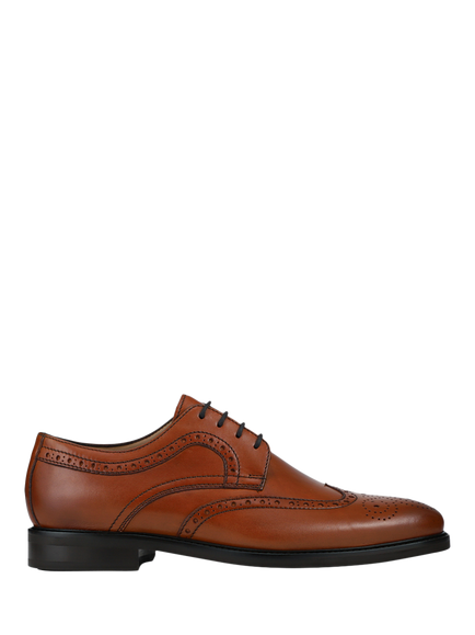 Jones Bootmaker Longwood Leather Brogues, Tan Leather
