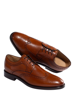 Jones Bootmaker Longwood Leather Brogues - view 2, Tan Leather