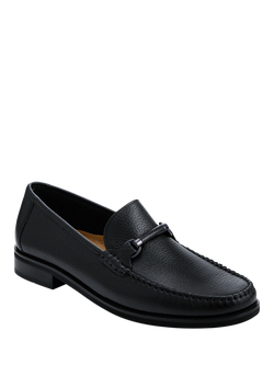 Jones Bootmaker Quentin Leather Loafers - view 2, Black