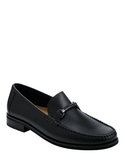Jones Bootmaker Quentin Leather Loafers - view 2, Black
