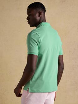 Joules Woody Cotton Regular Fit Short Sleeve Polo Shirt, Light Green - view 2, Light Green