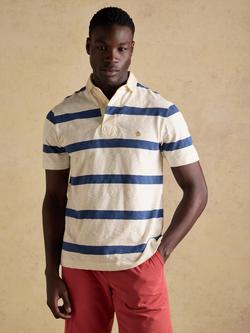Joules Cotton Summer Rugby Shirt, Cream, Cream