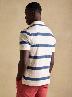Joules Cotton Summer Rugby Shirt, Cream - view 2, Cream