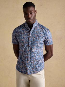 Joules Cotton Regular Fit Floral Shirt, Multi, Multi