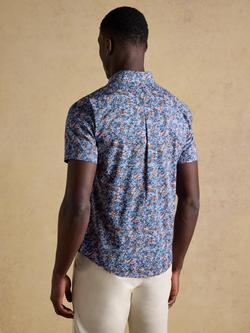 Joules Cotton Regular Fit Floral Shirt, Multi - view 2, Multi