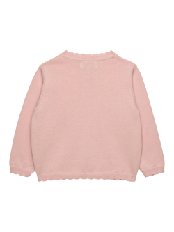 Trotters Baby Liberty Betsy Print Heart Cardigan, Pink - view 2, Pink