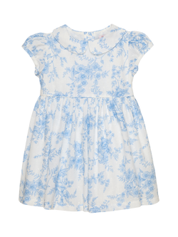 Trotters Baby Kate Floral Dress, Blue, Blue Floral