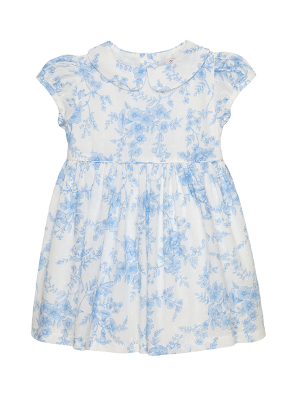 Trotters Baby Kate Floral Dress, Blue, Blue Floral