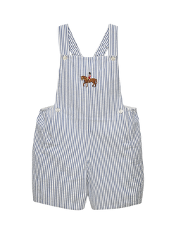 Trotters Baby Alex Guardsman Bib Shorts, Red Stripe, Red Stripe