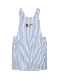 Trotters Baby Alex Lion Bib Shorts, Pinstripe, Pbstripe/Augustus