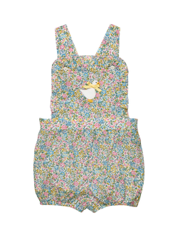 Trotters Baby Liberty Print Bib Shorts, Multi, Multi