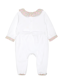 Trotters Baby Liberty Betsy Ann Print Duck Bodysuit, White Multi - view 2, White Multi