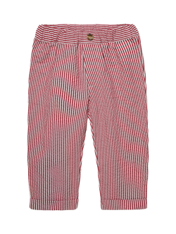 Trotters Baby Jacob Slim Striped Trousers, Red, Red