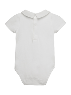 Trotters Baby Tiger Bodysuit, White - view 2, White