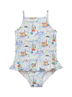 Trotters Baby Liberty Pride and Bloom Swimsuit, Multi, Multi