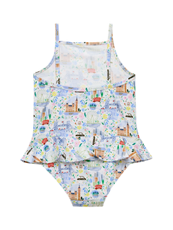 Trotters Baby Liberty Pride and Bloom Swimsuit, Multi - view 2, Multi