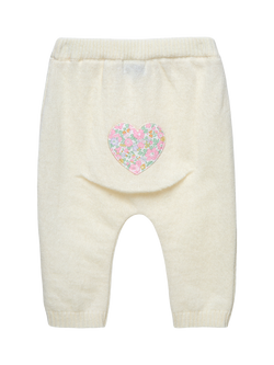 Trotters Baby Heart Leggings, Off White, Off White