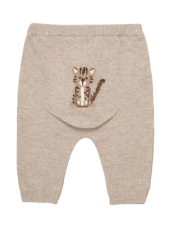 Trotters Baby Tiger Leggings, Oatmeal, Oatmeal