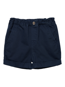 Trotters Baby Charlie Cotton Chino Shorts, Navy, Navy