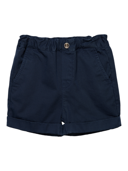 Trotters Baby Charlie Cotton Chino Shorts, Navy, Navy