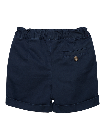 Trotters Baby Charlie Cotton Chino Shorts, Navy - view 2, Navy