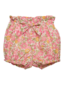 Trotters Baby Liberty Betsy Print Bloomer Shorts, Peach, Peach