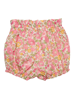 Trotters Baby Liberty Betsy Print Bloomer Shorts, Peach - view 2, Peach