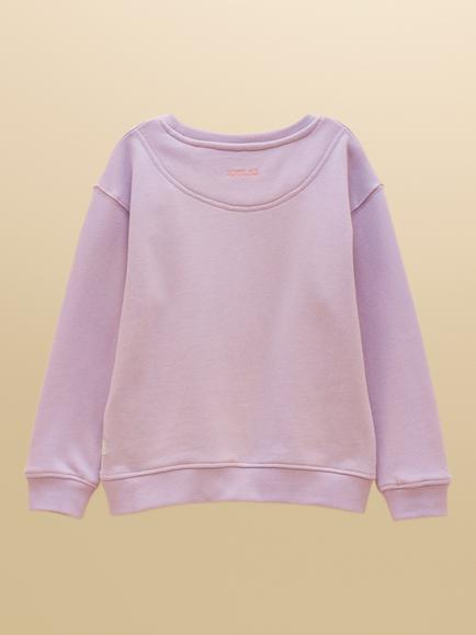 Joules Kids' Ice Cream Sweatshirt, Lilac Purple - view 2, Lilac Purple
