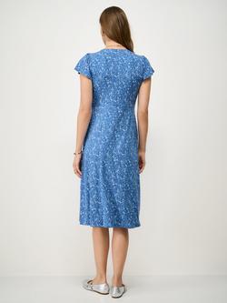Crew Clothing Alyssia Meadow Floral Dress containing LENZING™ ECOVERO™ Viscose - view 2, Blue