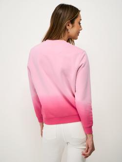 Crew Clothing Ombre Brushed Back Sweatshirt, Pink - view 2, Pink