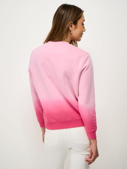 Crew Clothing Ombre Brushed Back Sweatshirt, Pink - view 2, Pink