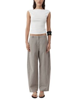 St. Agni Ballerina Scoop Back Top, White