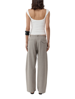 St. Agni Ballerina Scoop Back Top - view 2, White