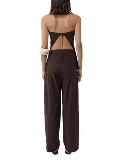 St. Agni Strapless Rouleau Tie Top - view 2, Brown