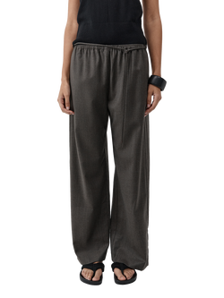 St. Agni Everyday Wool Blend Trousers, Grey, Grey